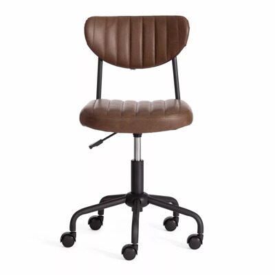 Кресло SLIM иск. кожа, Dark brown, тёмно-коричневый