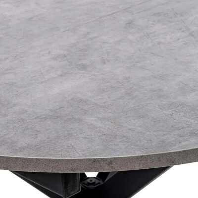 Стол раздвижной Silver D100, бетон чикаго тёмно-серый/черный