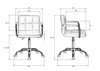 Офисное кресло для персонала DOBRIN TERRY (мятный велюр (MJ9-87))