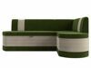 Кухонный угловой диван Токио правый угол, Зеленый\Бежевый, артикул 106534