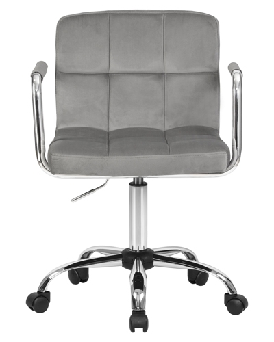 Офисное кресло для персонала DOBRIN TERRY (серый велюр (MJ9-75))