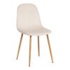Стул BREEZE (mod. 4724) Велюр/металл , 44 х 53 х 87 см, Light beige (светло-бежевый) HLR1 / натуральный