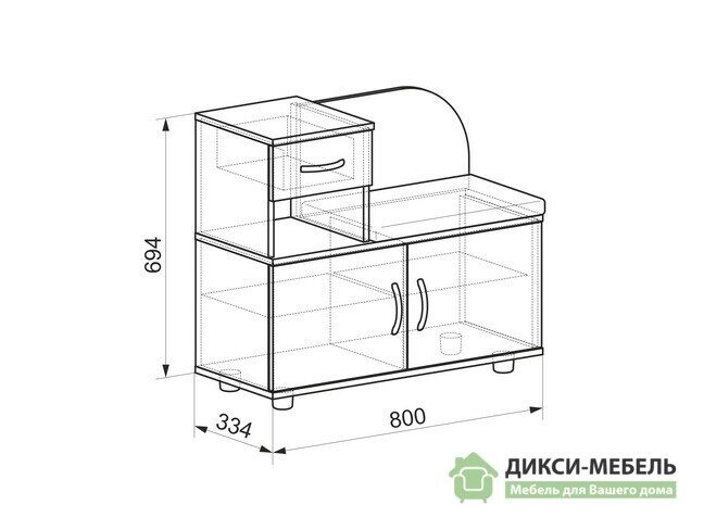 Тумба в прихожую 800