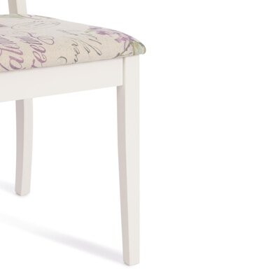 Стул Picasso ( PC-SC ) дерево гевея, 45х53х97см, ivory white (слоновая кость 2-5), Ткань Прованс № 13