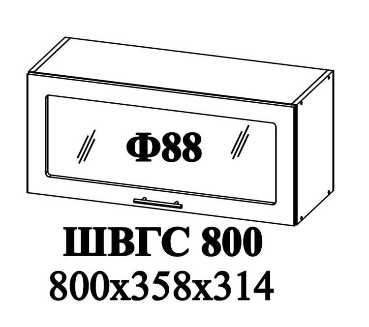 Ф-88 Альфа (ШВГС 800) МДФ холст латте