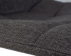 Стул барный DOBRIN TAILOR BLACK (серая ткань (188-55))